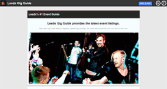 Desktop Screenshot of leeds-gigs.co.uk